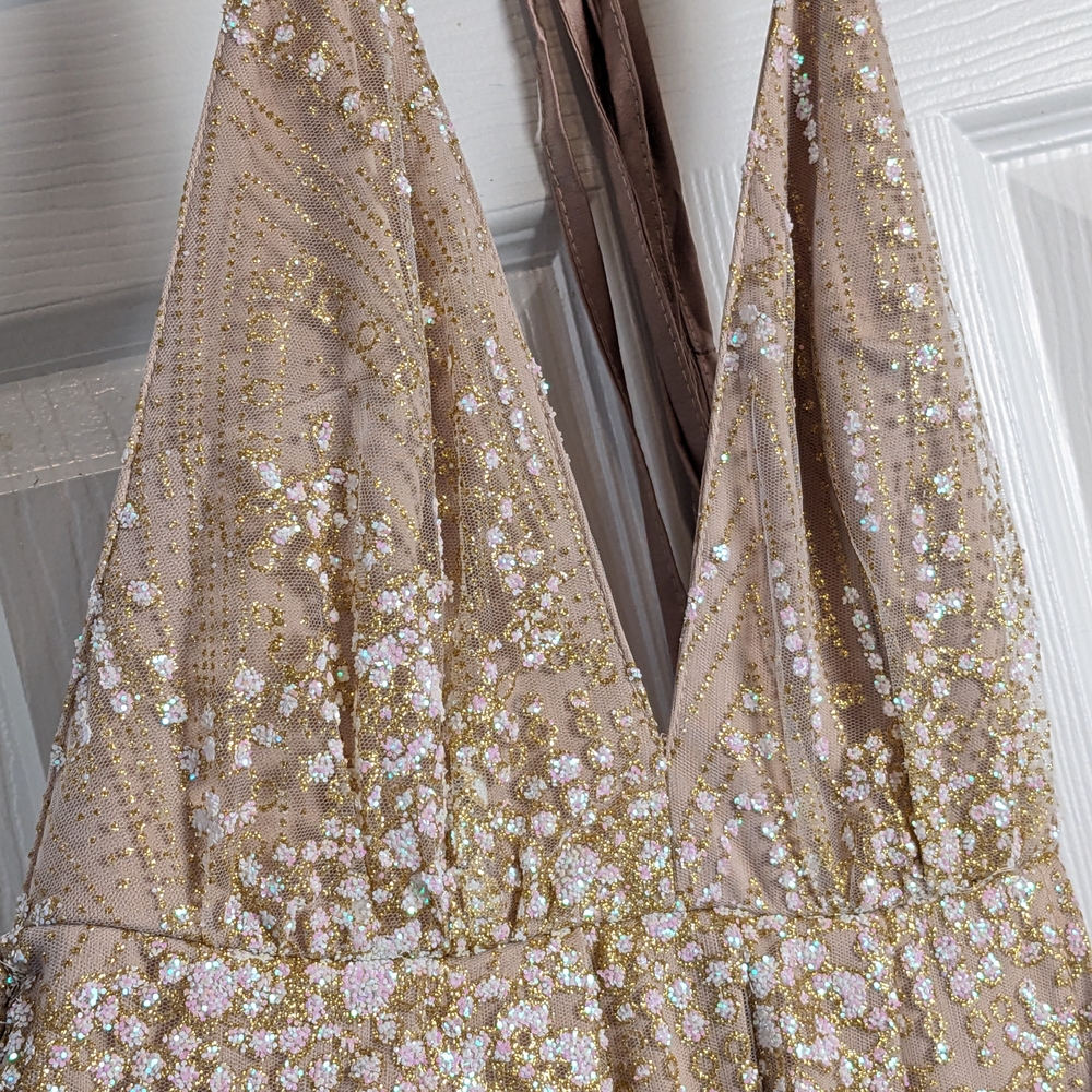 Morning Mist New York Nights Maxi Dress in Gold - Picture 5 of 14